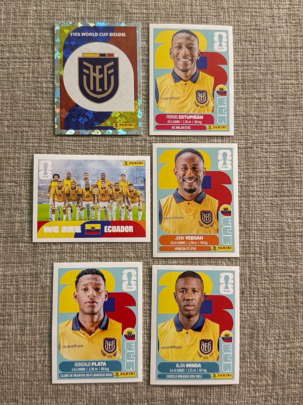 Ecuador FIFA Stickers